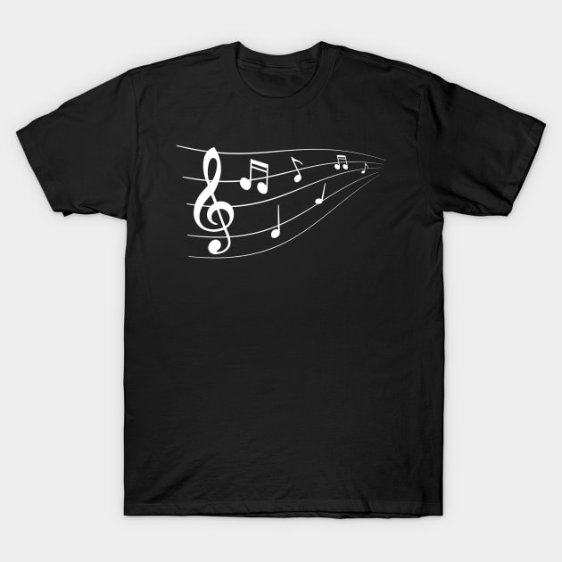 Music notes T-Shirt by Mi Bonita Designs